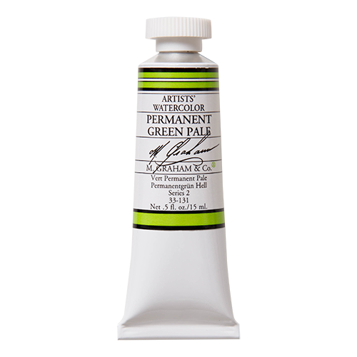 M GRAHAM Permanent Green Pale .5oz Watercolor