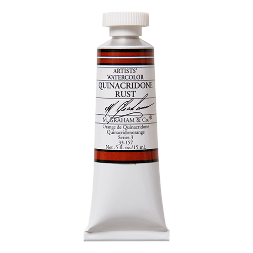 M GRAHAM Quinacridone Rust .5oz Watercolor