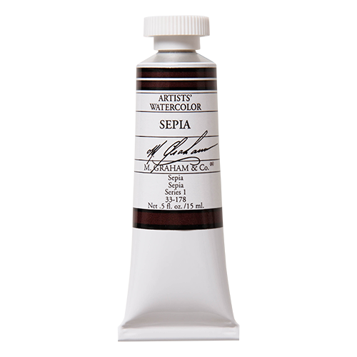 M GRAHAM Sepia .5oz Watercolor