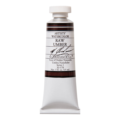 M GRAHAM Raw Umber .5oz Watercolor