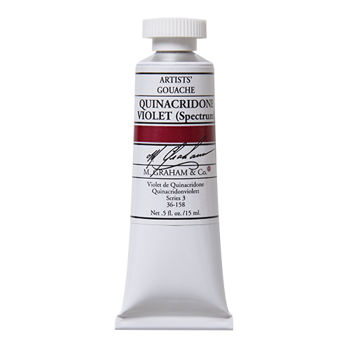 M GRAHAM QUINACRIDONE VIOLET SPECTRUM 15ML GOUACHE