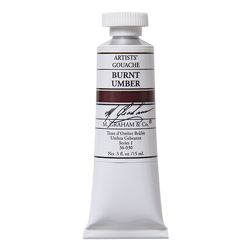 M GRAHAM BURNT UMBER 15ML GOUACHE
