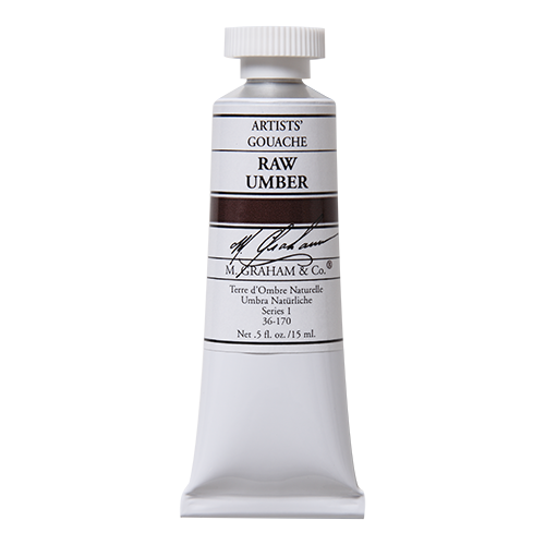 M GRAHAM RAW UMBER 15ML GOUACHE