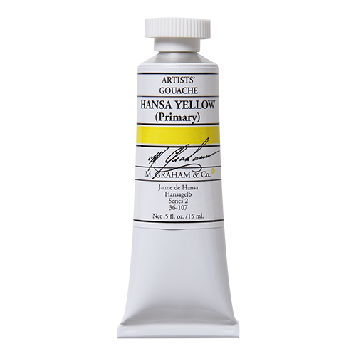 M GRAHAM HANSA YELLOW PRIMARY 15ML GOUACHE