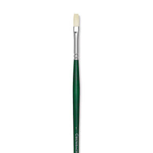 GAINSBOROUGH OIOIL/ACRY WHITE BRISTLE LONG HANDLE FLAT 1