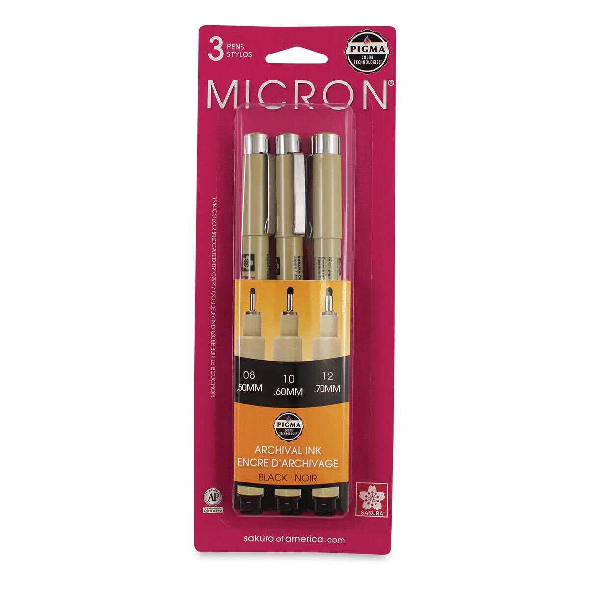 Sakura 50047 Pigma Micron Pens - Set of 4, Black and Sepia, 003 and 005