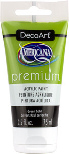 DECO ART AMERICANA PREMIUM ACRYLICS 2.54OZ GREEN GOLD