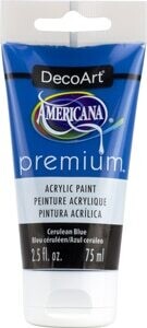 DECO ART AMERICANA PREMIUM ACRYLICS 2.54OZ CERULEAN BLUE