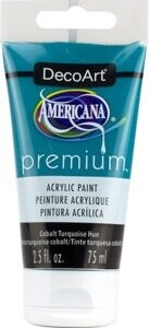 DECO ART AMERICANA PREMIUM ACRYLICS 2.54OZ COBALT TURQUOISE HUE