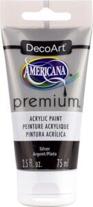 DECO ART AMERICANA PREMIUM ACRYLICS 2.54OZ METALLIC SILVER