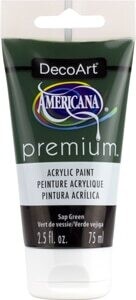 DECO ART AMERICANA PREMIUM ACRYLICS 2.54OZ SAP GREEN
