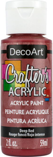 DECO ART CRAFTERS ACRYLIC DEEP RED 2OZ