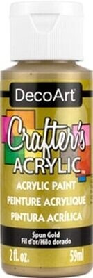 DECO ART CRAFTERS ACRYLIC SPUN GOLD 2OZ