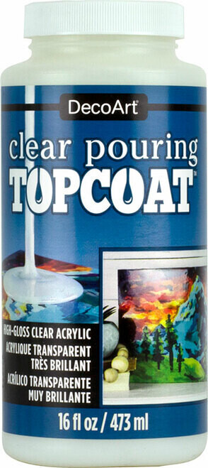 DECO ART CLEAR POUR TOPCOAT 16OZ