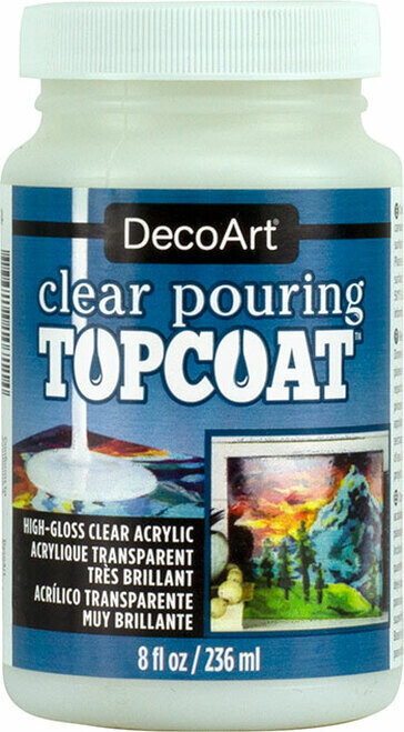 DECO ART CLEAR POUR TOPCOAT 8OZ