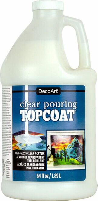 DECO ART CLEAR POUR TOPCOAT 64OZ