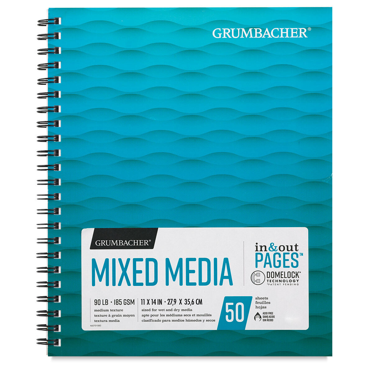 GRUMBACHER 11X14 Mix Media 90Lb 50/Shts In/Out