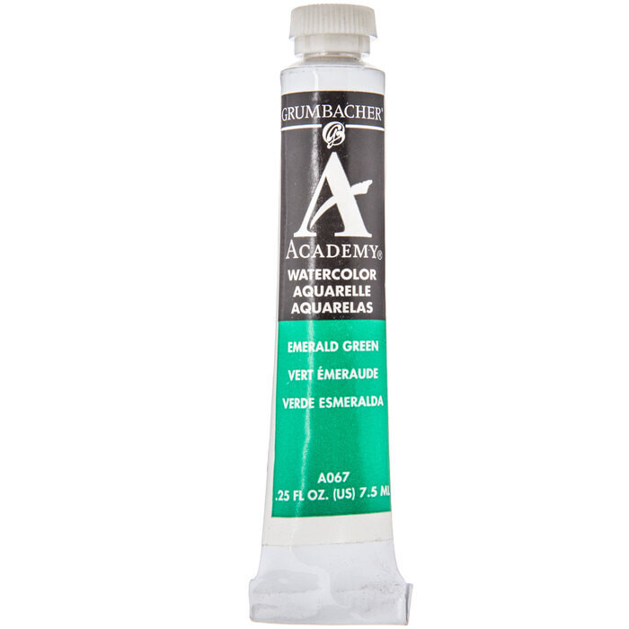 GRUMBACHER ACADEMY WATERCOLOR EMERALD GREEN 7.5ML