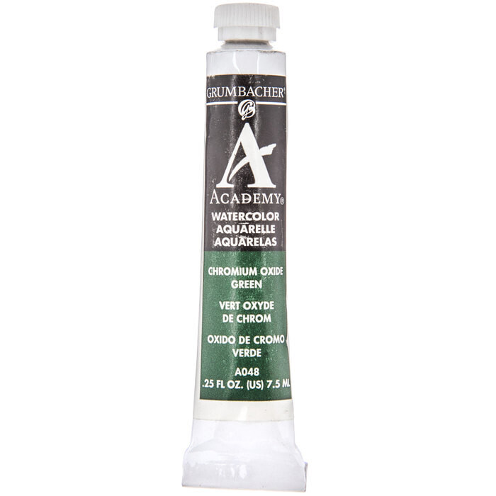 GRUMBACHER ACADEMY WATERCOLOR CHROMIUM OXIDE GREEN 7.5ML