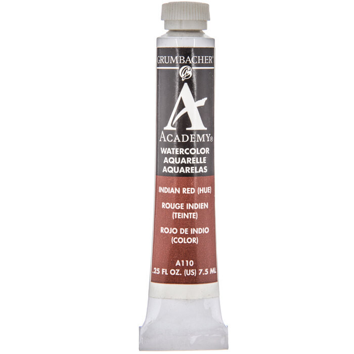 GRUMBACHER ACADEMY WATERCOLOR INDIAN RED 7.5ML