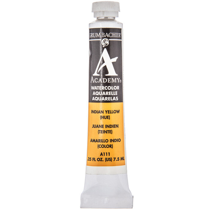 GRUMBACHER ACADEMY WATERCOLOR INDIAN YELLOW 7.5ML