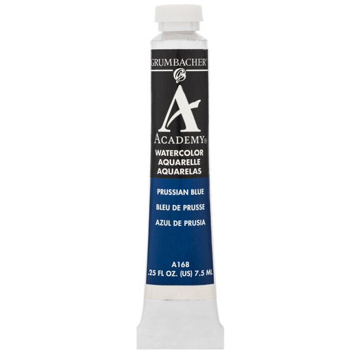 GRUMBACHER ACADEMY WATERCOLOR PRUSSIAN BLUE 7.5ML