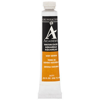 GRUMBACHER ACADEMY WATERCOLOR RAW SIENNA 7.5ML