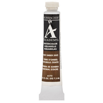 GRUMBACHER ACADEMY WATERCOLOR RAW UMBER 7.5ML