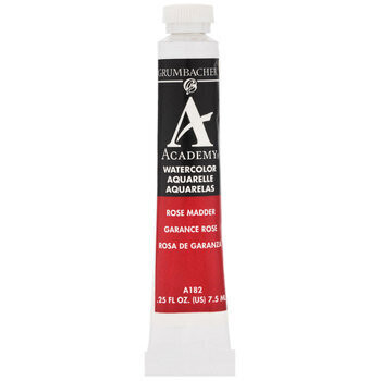 GRUMBACHER ACADEMY WATERCOLOR ROSE MADDER 7.5ML