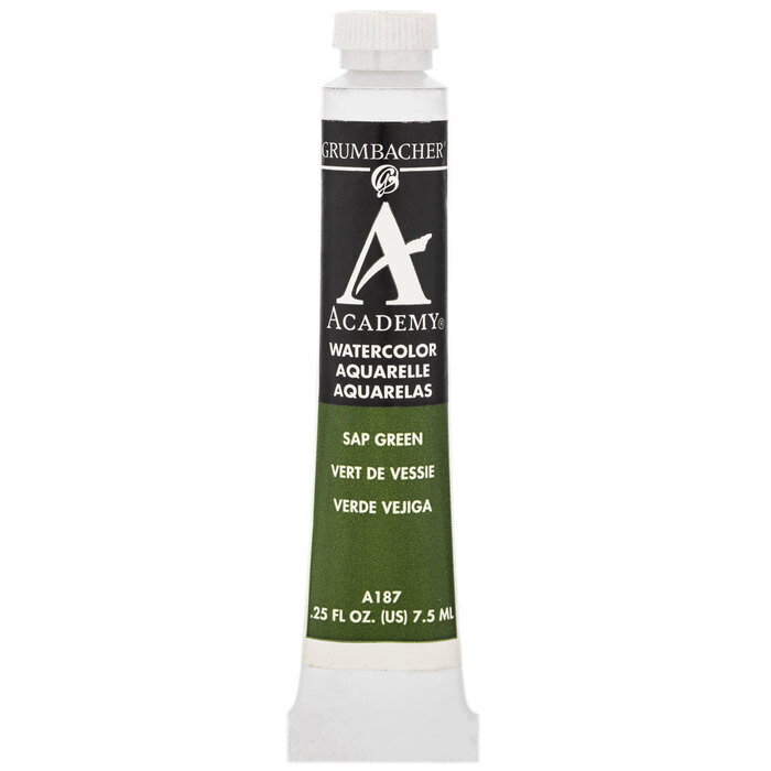 GRUMBACHER ACADEMY WATERCOLOR SAP GREEN 7.5ML