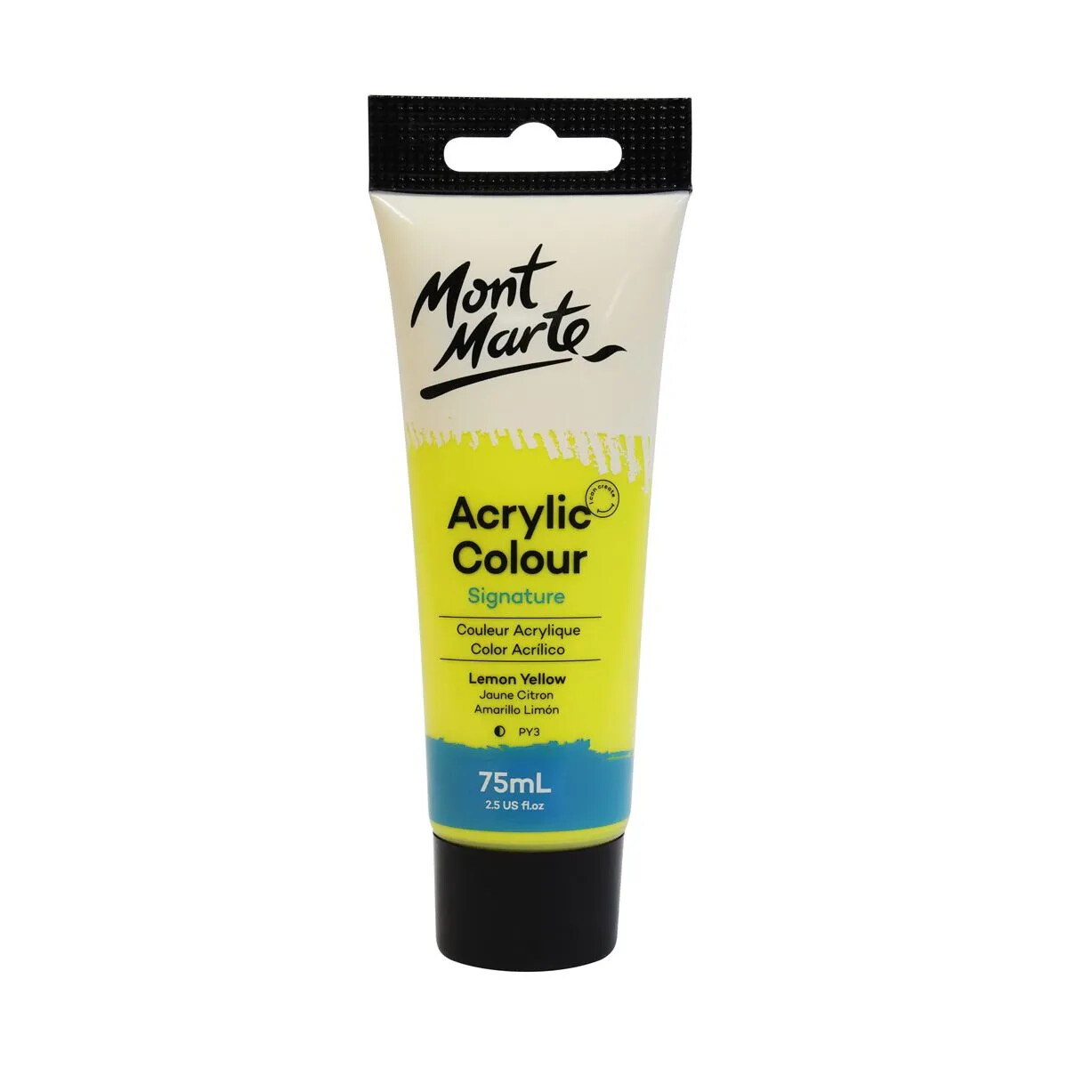 MONT MARTE Acrylic Colour Paint 75ml - Lemon Yellow
