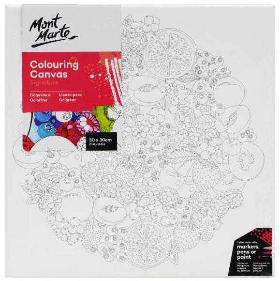MONT MARTE Colouring Canvas 30x30cm Nature