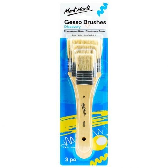 MONT MARTE Gesso Brushes Sizes 2/4/6