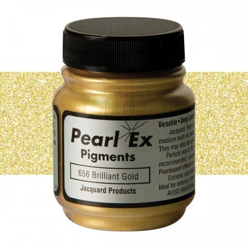 JACQUARD PEARL EX .50 OZ POWDERD PIGMENT 656 BRILLIANT GOLD
