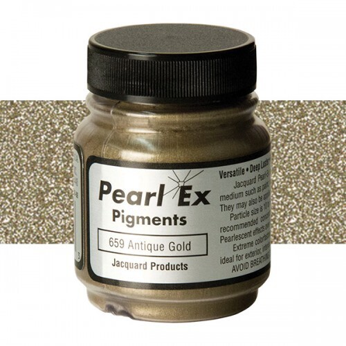 JACQUARD PEARL EX .50 OZ POWDERD PIGMENT 659 ANTIQUE GOLD