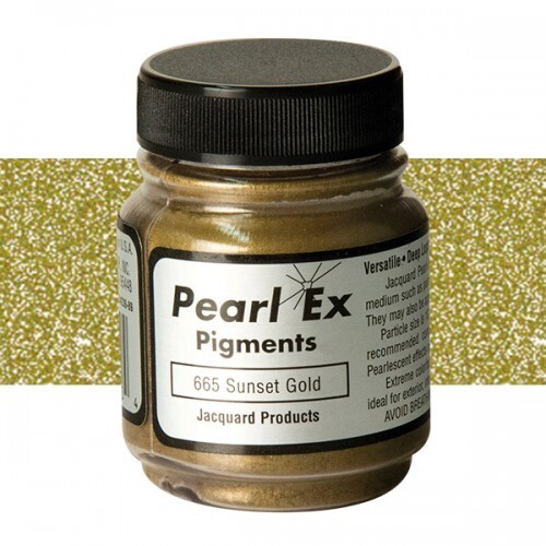 JACQUARD PEARL EX .50 OZ POWDERD PIGMENT 665 SUNSET GOLD