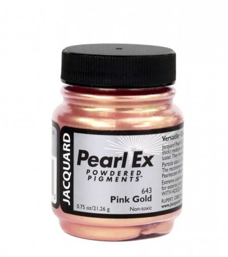 JACQUARD PEARL EX .50 OZ POWDERD PIGMENT 643 PINK GOLD