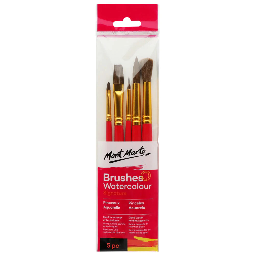 MONT MARTE Gallery Series Brush Set Watercolour 5pc