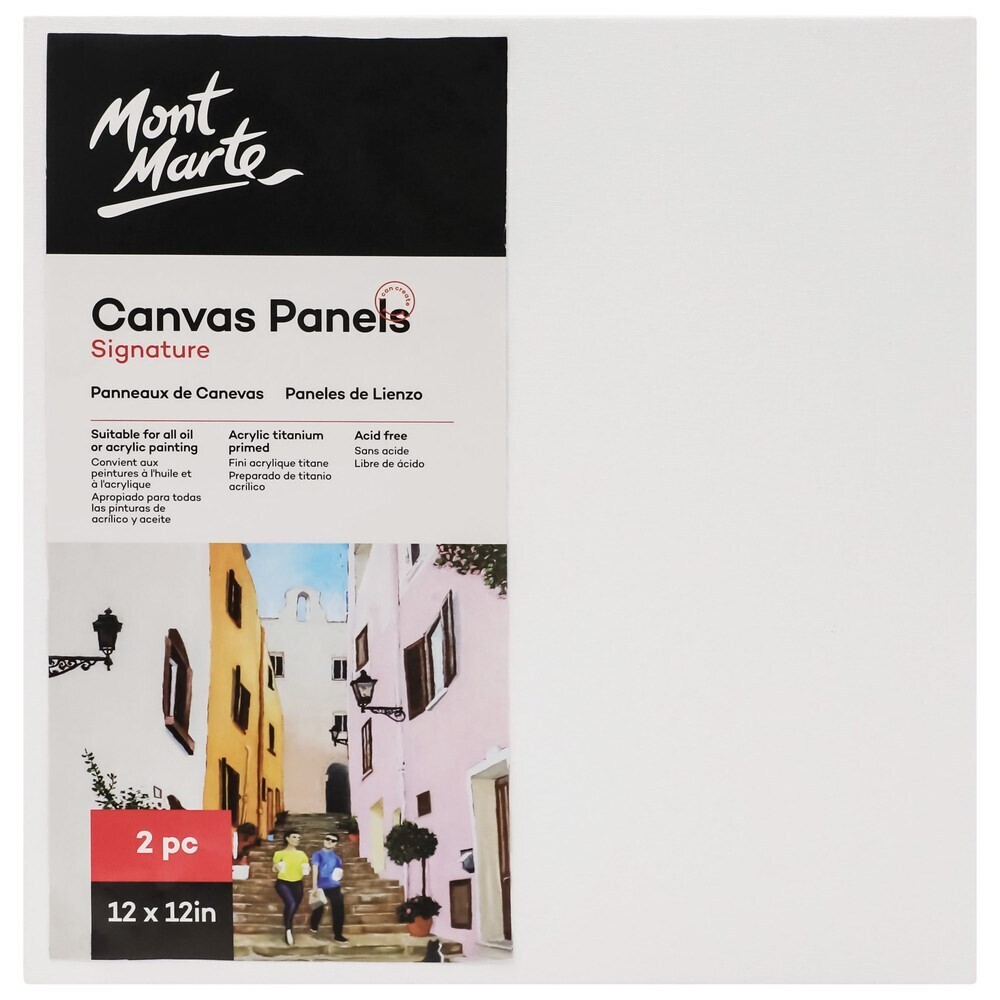 MONT MARTE Canvas Panels Pkt 2 12 x 12 inch Store My Art & More Store