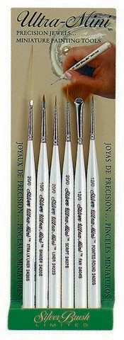 Silver Brush Limited ULTRA MINI LINER BRUSH SET 6PCS