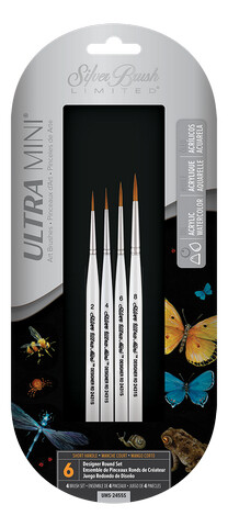 Silver Brush Ultra Mini Sets - High quality artists paint