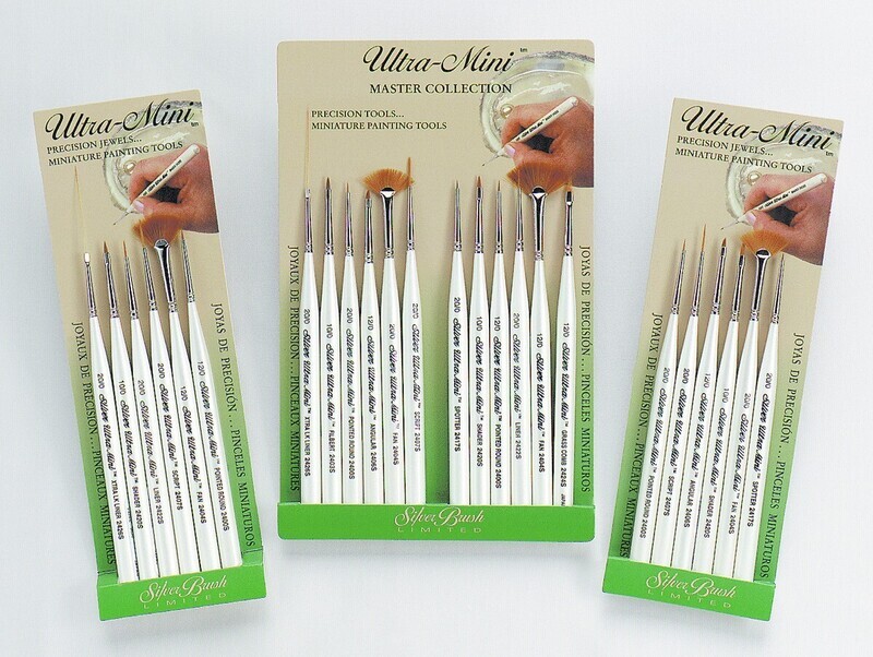 Silver Brush Ultra Mini® Golden Taklon Brush Sets