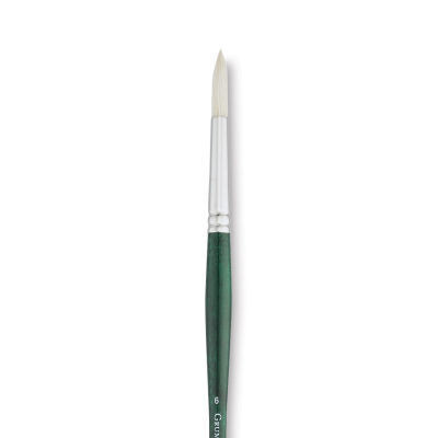 GAINSBOROUGH OIL/ACRY WHITE BRISTLE LONG HANDLE ROUND 6