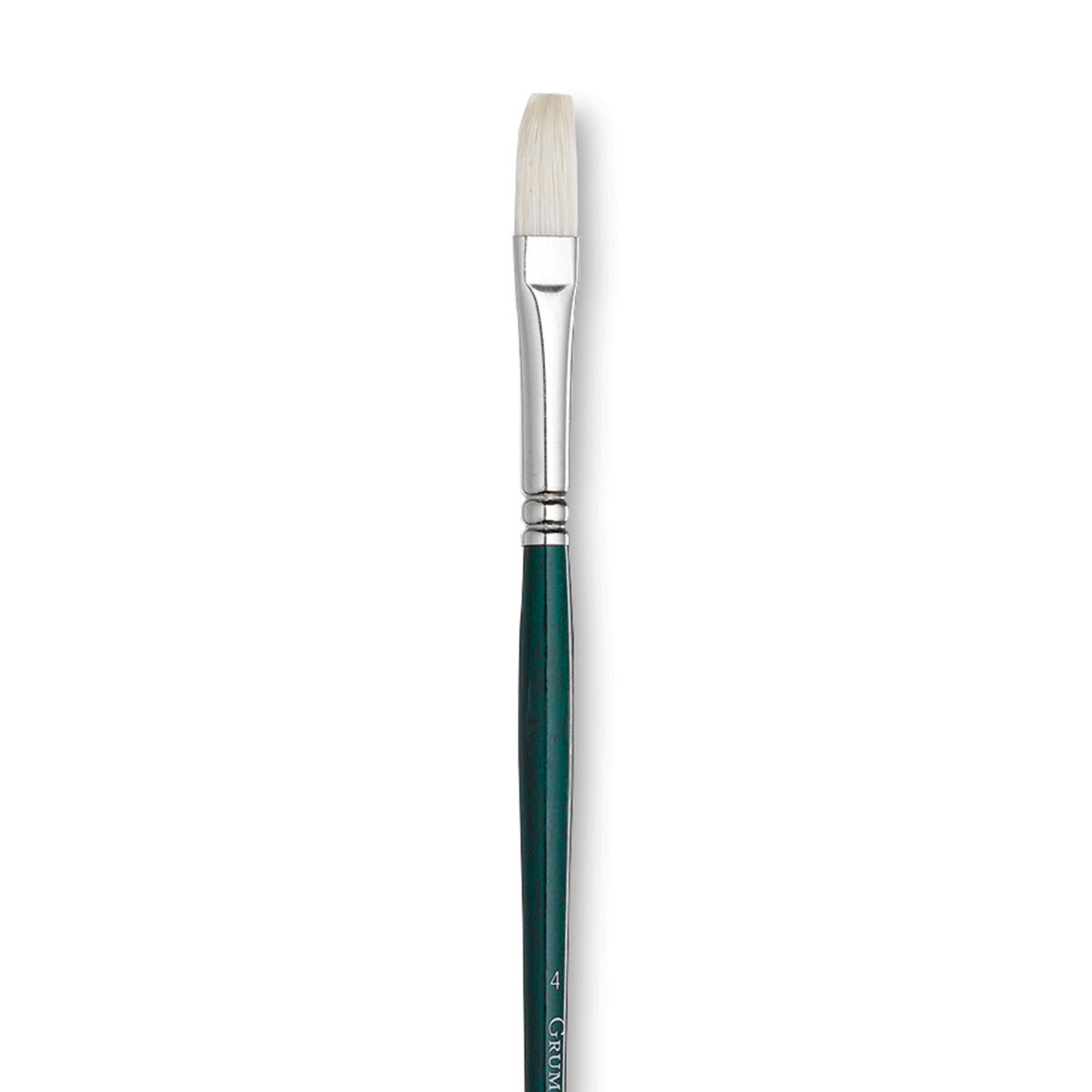 GAINSBOROUGH OIL/ACRY WHITE BRISTLE LONG HANDLE FLAT 4