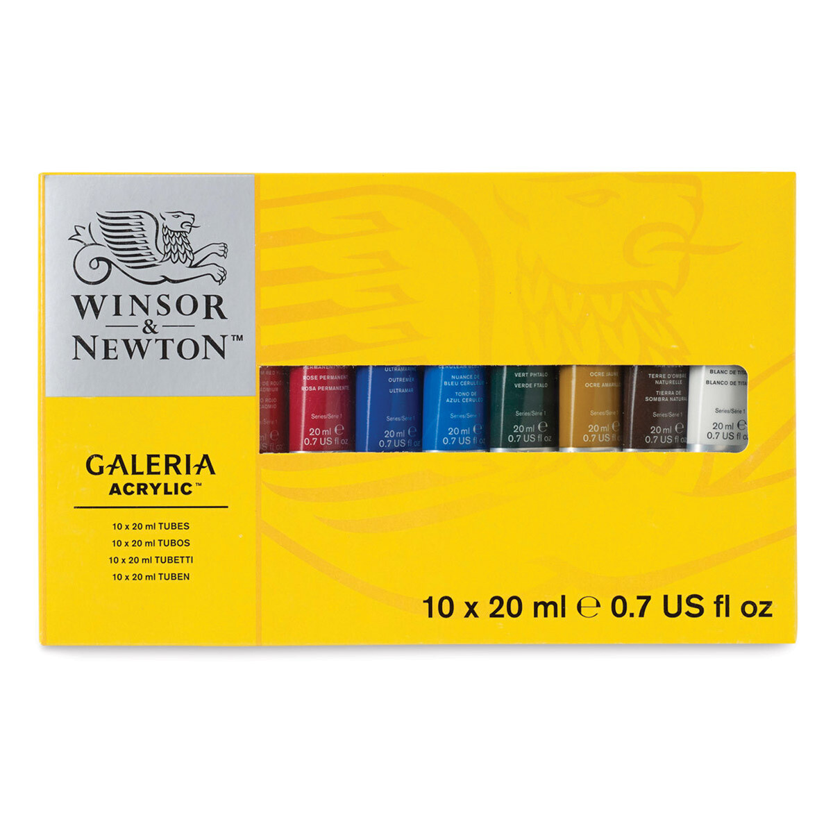 Winsor &amp; Newton Galeria Flow Acrylics - Set of 10 Colors, 20 ml tubes