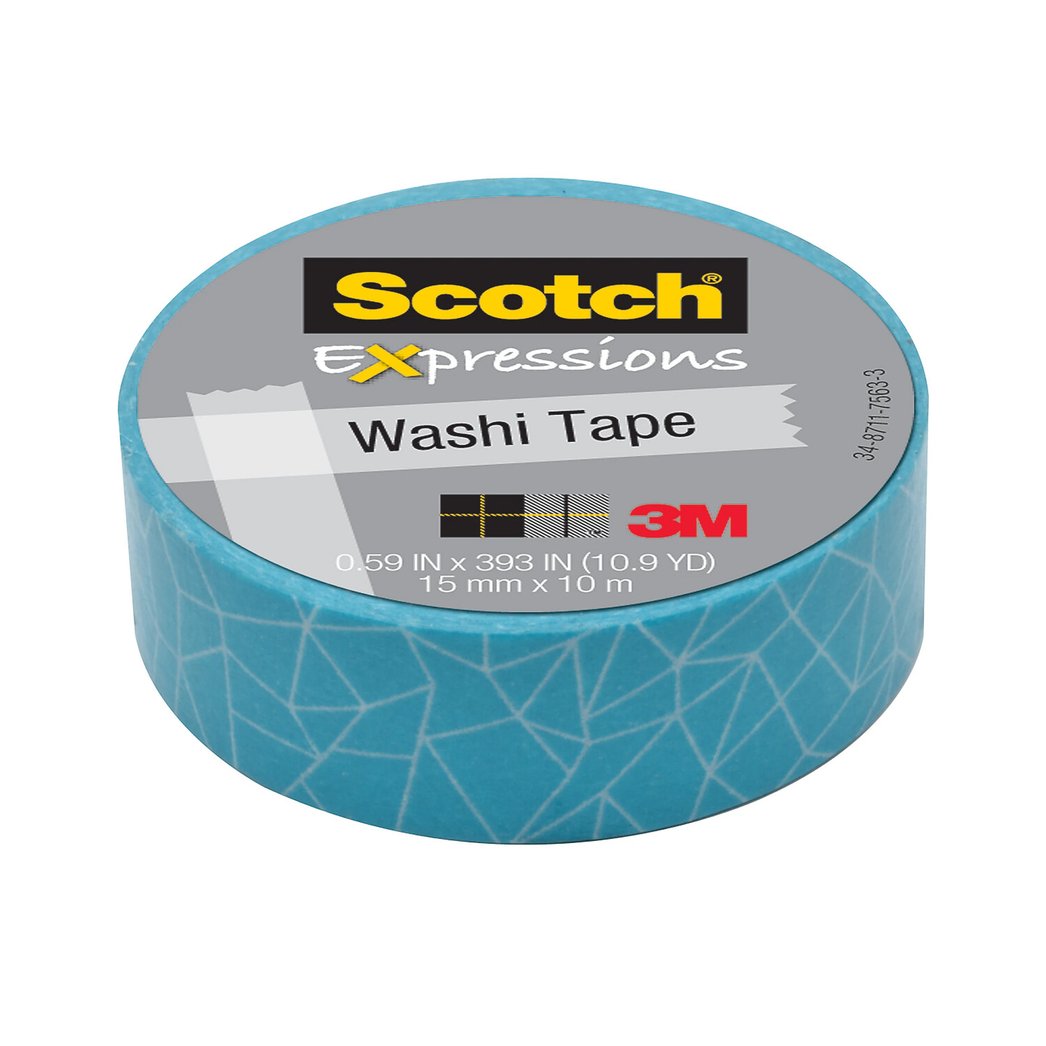 Scotch® Expressions Washi Tape, 5/8&quot; x 393&quot;, Cracked