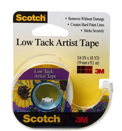 Scotch Low Tack Artist Tape 3/4