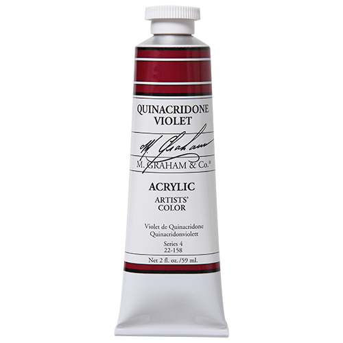 M GRAHAM QUINACRIDONE VIOLET 60ML TUBE ACRYLIC
