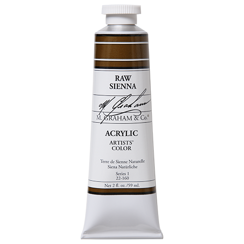 M GRAHAM RAW SIENNA 60ML TUBE ACRYLIC