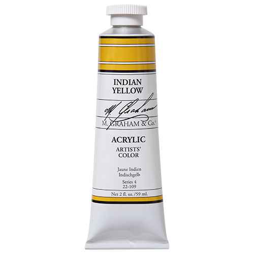 M GRAHAM INDIAN YELLOW 60ML TUBE ACRYLIC